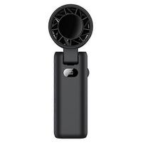 WT22 Portable Mini Fan Rechargeable Turbo Fan 5 Gear Foldable Handheld Cooling Fan with Digital Display juoda