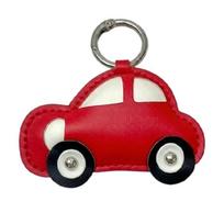 Aukščiausios kokybės odinis miniatiūrinio automobilio raktų pakabukas, pakabukas-papuošalas. Tvirtas, ilgaamžis. mėlyna