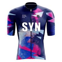 Cross-border new SYN road bike cycling suit short-sleeved men's moisture-wicking bicycle cycling top cycling shorts S