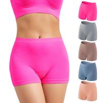 Plus Size Women's Seamless Boy Shorts Invisible Underwear Thin Anti-Exposure High-Waist Butt Lifting Shapewear Briefs S juoda