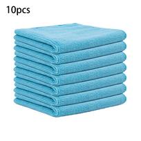 20pcs Car Wash Cloth Microfiber Super Absorbent Dish Towel Kitchen Bathroom Cleaning Rag Household Cleaning Accessories Tool 20pcs mėlyna