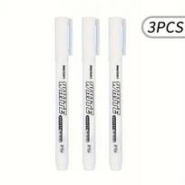 Waterproof White Marker Pen for Tire Painting, Fabric, Wood, and Leather - Permanent Alcohol Paint Graffiti Pen with Oily
