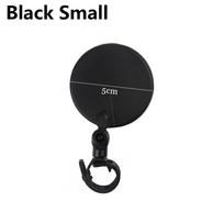 Rear View Rubber+ABS Cycling Handlebar Motorcycle Looking Glass Bicycle Mirror Bike Rearview Black Small