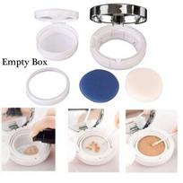 DIY  Travel Kit Air Cushion Mirror Case Empty Box With Powder Puff BB Cream Container Refillable
