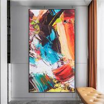 Abstract Color Block Plakatas Sienos Menas Aliejinė tapyba Namų dekoravimas Spausdinimas Paveikslėlių Sieninis Plakatas 20cm×40cm NoFrame white