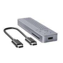 TypeC USB3.2 Aliuminio Lydinio M.2 NVMe SSD Dėklas Dėžutė Palaiko M.2 NVMe Kietąjį Diską Metalinis Gaubtas Nešiojamam kompiuteriui gray
