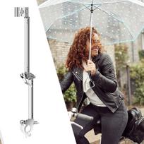 Bike Umbrella Holder Clamp Handlebar Mount Stand Rack for Road Bikes Outdoor 2 Sections
