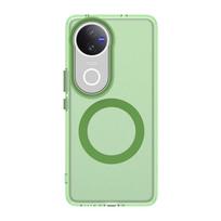 Magsafe matinė telefono dėklas Vivo V50 5G, magnetinis belaidis įkrovimas Vivo V50 Lite 5G, smūgiams atsparus galinis dangtelis Pc + tpu&vivo V50 žalia