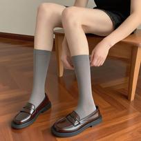 Versatile Black & White Velvet Thigh-High Socks: Sexy, Slimming, Solid Colors One Size