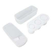 Tray Easy Release Silicone Hollow Cylinder Ice Mould with Lid Bin for   Ice Drink Whiskey Cocktail