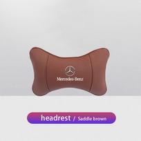 GLC GLB 1 vnt. Automobilio interjero galvos atramos sėdynės galvos atrama kaklo pagalvėlė Mercedes Benz AMG W204 W205 W203 W211 W212 W213 W201 W210 balno ruda spalva