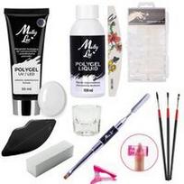 Rinkinys nagų priauginimui Polygel Clear