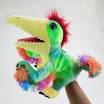 Nauji 11 stilių Dinozaurų Rankinė Lėlė Pliušiniai žaislai Vaikų darželio pasirodymai Rankų valdymo pirštinės Triceratops Tyrannosaurus Dilophosaurus 25CM