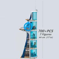 Designer Streetview Starks TOWER Armor Base Battle Mech Hall Irons-Heroes Creative Model Building Brick Block Gift Toy Gift Set