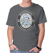 Unisex Crew Neck T-Shirt Bender Beer Graphic Short Sleeve Casual Tee M