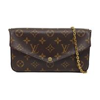 [Pre-Owned] Felicie Pochette Classic Monogram Coated Canvas And Leather Three-In-One Chain Bag - Very Good #NA8QQ7 ONE SIZE
