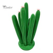 PLA Material Jewelry Organizer Cactus Stand, Creative Desk for Earrings Necklaces Keys, Smooth Edge Rack Cute Vanity Office Decor , Unique Gift Women žalia