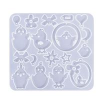Animal Silicone Molds DIY Crystal Resin Casting Mold Cat Earrings Pendant Molds