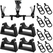 4Pcs Bike Repair Handlebar Stand with 8Pcs Fixed Buckle Portable Inverted Bicycle Stand for Maintenance Quick Anti-slip Detachable Holder for Road 4PCS