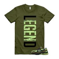 2010 Sea Moss Afterglow Olive Green Black T Shirt Match LEGEND S