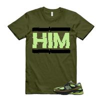 2010 Sea Moss Afterglow Olive Green Black T Shirt Match HIM S