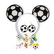 Unisex Sports Supporter Accessory Collection Hair Decoration Stylish Earrings And Fashion Themed Skin Art Stickers 1