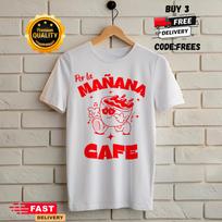 Morning Cafe, Afternoon Rum Shirt,Funny Coffee Lover Gift for Woman, Coffee Mom Shirt, Latina Fan Shirt,Reggaeton Tee, Cocktail Outfit M