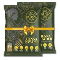 First Plant Premium Rajasthani Henna Powder For Natural Hair Color And Conditioning Organic Hair Care 2x75gm Pack