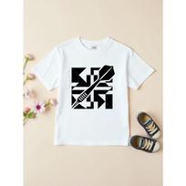 Kids Crewneck T-Shirt, Personalized Dart Print Breathable Casual Summer Half Sleeve Top 110 balta