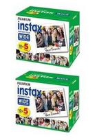 Fujifilm Instax Wide Instant Color x 2 sheets Film, 5-pack (100 total)