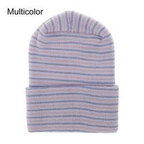 Nursery Cap Headwrap Newborn Hospital Cap Infant Striped Fetal Hat Beanie Hat Baby Boy Girl Hat įvairiaspalvis