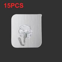 15Pcs Set Kitchen Home Non Trace Hooks Sticky Wall Hanger Sucker