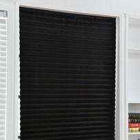 1 vnt. namų langų durims Lipnios pusiau užtemdančios langų užuolaidos Plisuotos žaliuzės 60X150cm juoda
