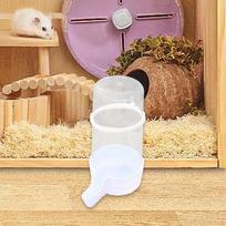 Bird Feeder Food Container, Portable Clear Small Animal Bowl for Cockatoo, white small open