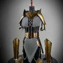 Viduramžių riterio šarvų kostiumas Drąsi ponia Cosplay šarvai Sca Larp šarvai Fantazijos šarvai Geriausia dovana jai