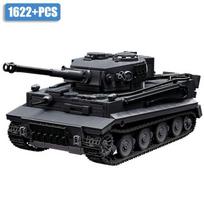 Antrojo pasaulinio karo karinis 1/28 mastelio Franz Staudegger Tiger sunkusis tankas konstruktorių rinkinys Antrojo pasaulinio karo Tiger tankų modelis Žaislai berniukams Dovanos
