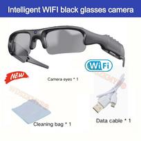 WIFI 1080P HD Smart Glasses,Video Glasses,MINI Sports Camera,Outdoor DV Camera,Wide Angle 170° Camera, Riding, Motorcycle, NO CARD