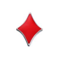 Creative Poker Series Brooch: Spade, Club, Diamond & Heart Metal Badge