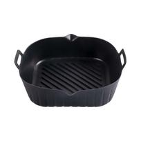 Air Fryer Tray Silicone Mold For Air Fryer Liner Basket Reusable Oven Baking Tray Non-stick Pizza Grill Pan Kitchen Accessories juoda