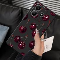 Case for Xiaomi Redmi Note 14 12S K40 K80 10 A1 A2 A3 11S 14C 9 8 7 A4 A5 13 Pro Plus 12C 13C 12 11 Pro Phone Cover Fruit Cherry Redmi A2