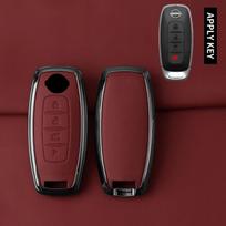 Zinc Alloy Leather Car Key Case For Nissan X-Trail T33 Qashqai J12 Teana Altima Ariya   Keychain Accessories