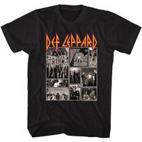 Def Leppard Band T-Shirt New Band Collage Logo Music Black Cotton Merch Unisex T-Shirt XL