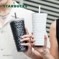 Starbucks Moonlight Couple Cups, Stainless Steel Straw Cup, 591ml Insulated Hot And Cold Cup, Coffee Cup, Car-Mounted Birthday Gift