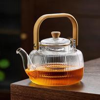 Yi Hu Tea Glass Teapot High Temperature Resistant Kettle with Handle Separation Brewing Fireproof Tea Set