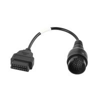 Durable OBD2 Adapter Black Diagnostic Cable Adapter Cable for Iveco Truck Professional Use