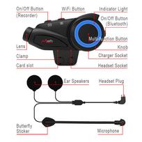 Motorcycle 1080P Video Wifi Recorder Camera Motorcycle bluetooth Helmet Intercom Headset juoda
