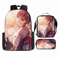 Luxury Novelty Peculiar Cool Genshin Impact 3D Printed 3pcs/Set pupil School Bags Laptop Daypack Backpack Lunch bag Pencil Case auksas