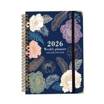 Minimalist Planner Notebook With Paper Cover For Daily Scheduling And Notes Dark Blue