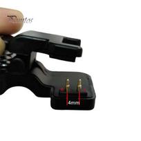2/3 kontaktų 4/5/6 mm Nešiojamas išmanusis apyrankės laikrodis Įkrovimo laidas Adapteris Įkroviklio klipsas 4mm 2pin juoda