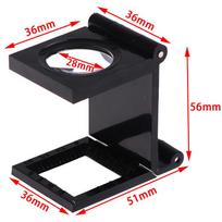 10X 28Mm Folding Magnifier Stand Loupe With Scale For Textile Optical Glass Tool juoda